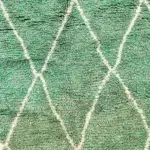 Beni Ourain rug made to order - Classic in Iguana Green